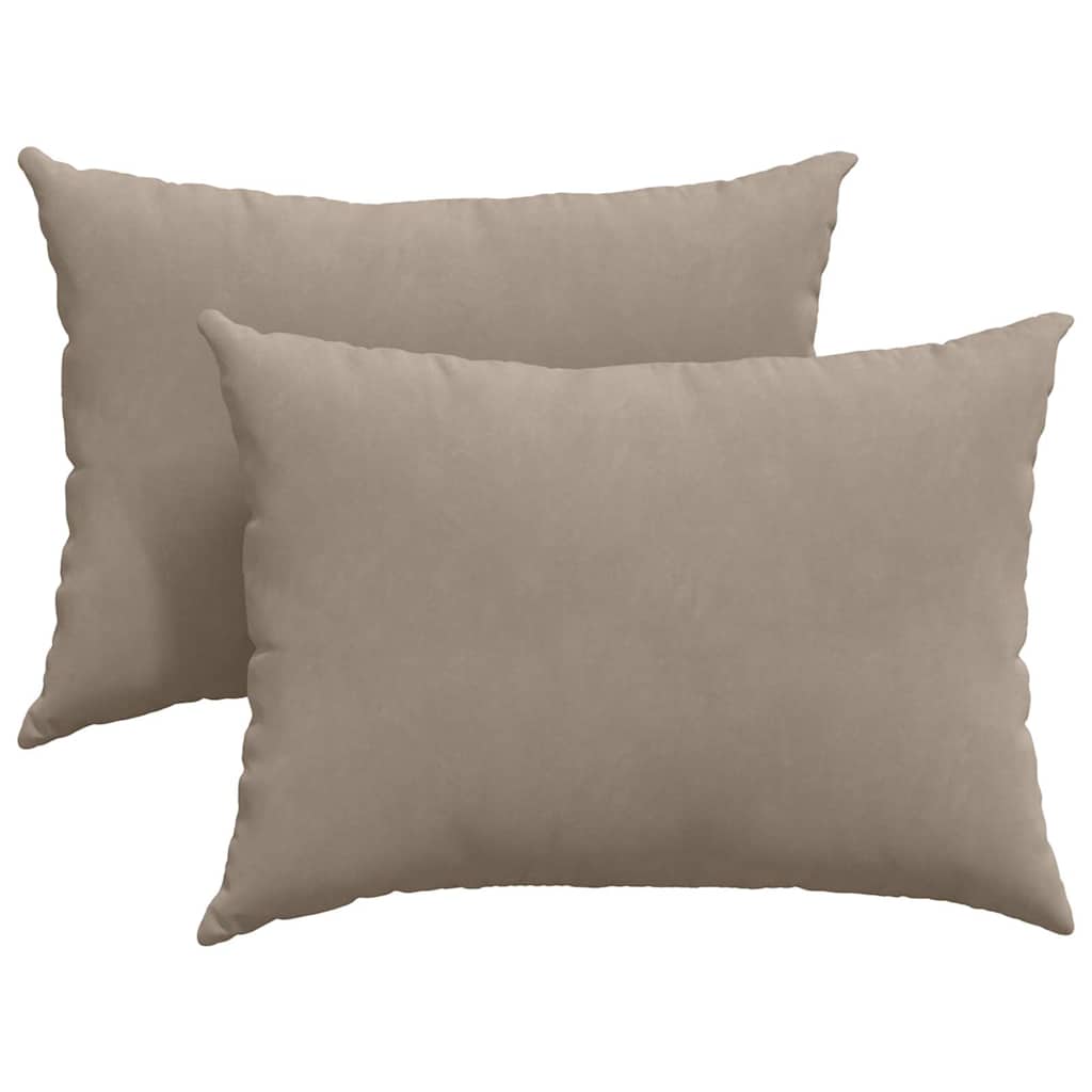 Sofa Pillows 2 pcs Taupe 70 x 50 cm Fabric